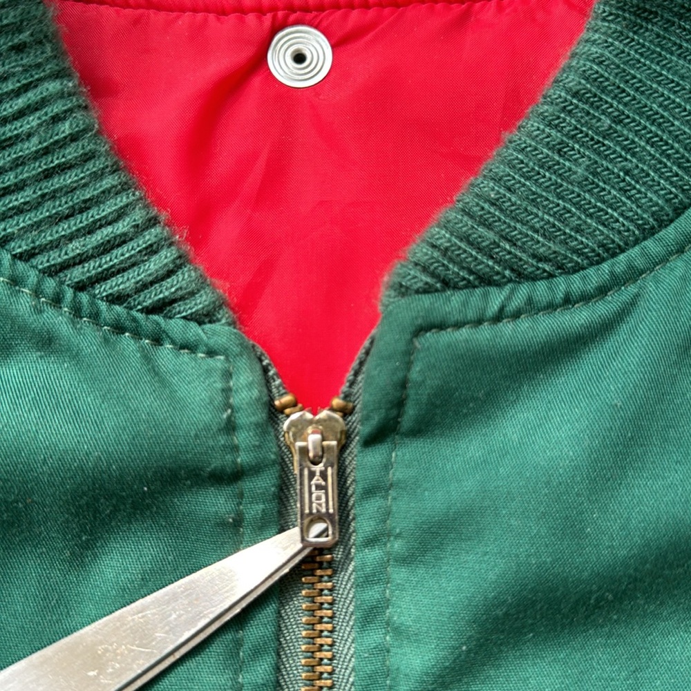 Vintage 1980s Coca Cola Delivery Driver Uniform Thinsulate Green Reversible Vest - Picture 5 of 7